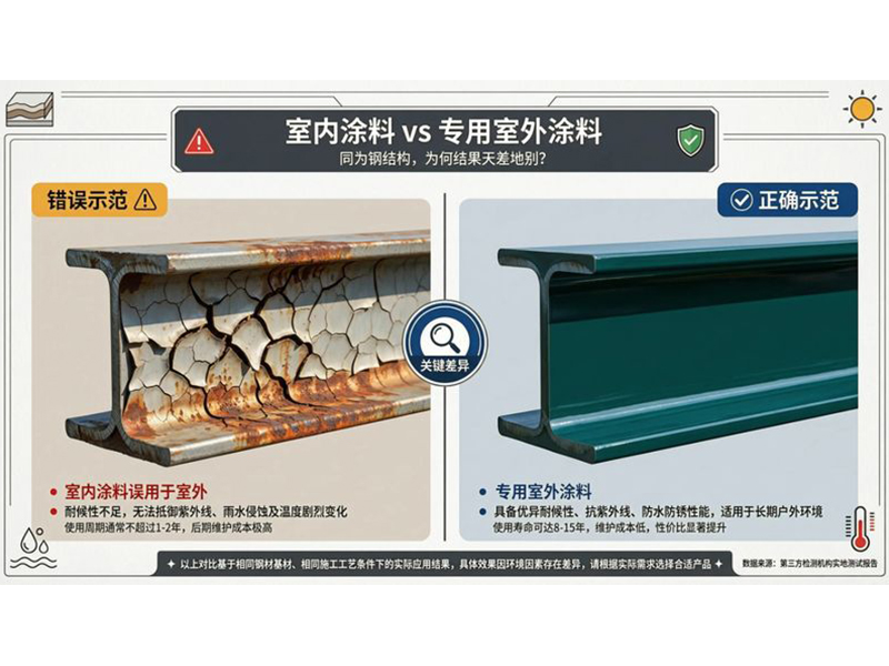 钢结构防火涂料，室内室外能“串门”吗？